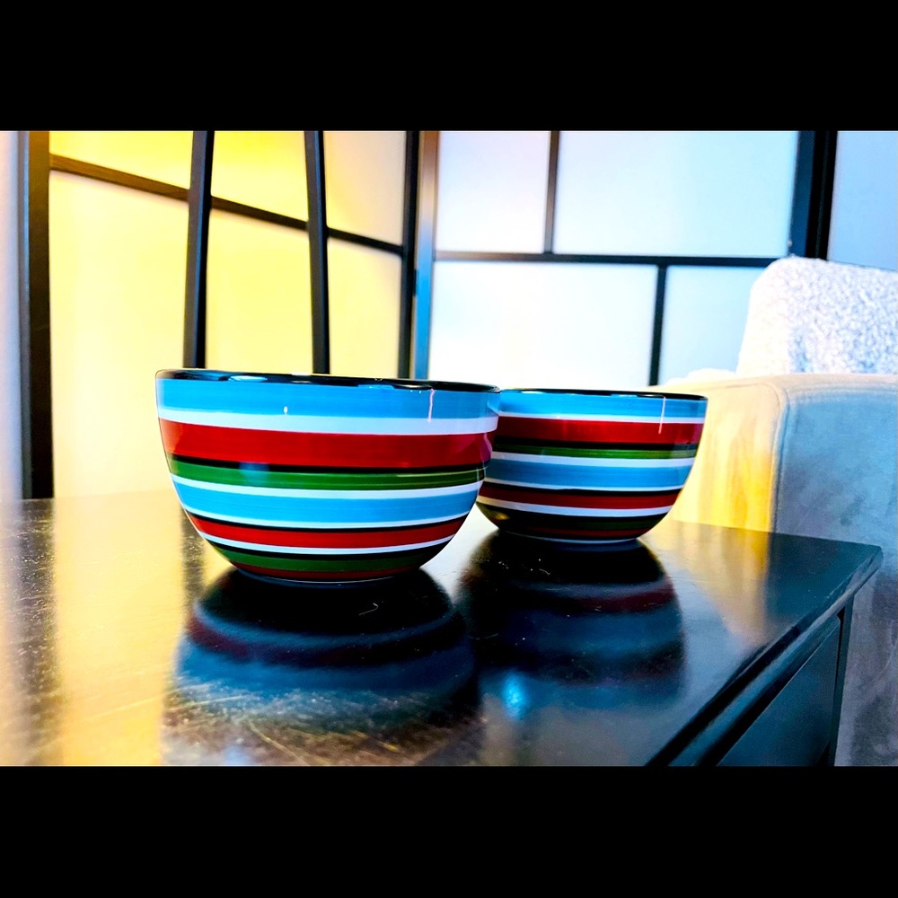 BOULEVARD TABLETOPS UNLIMITED Ceramic Bowls Hand Painted